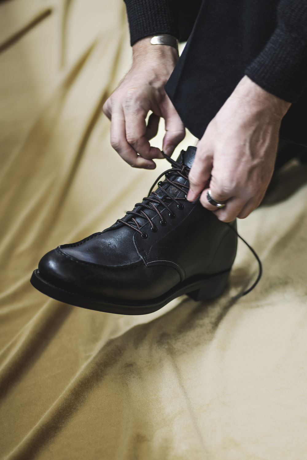 The Outlander” VACHETTA LEATHER MOC TOE BOOTS | OLD JOE BRAND