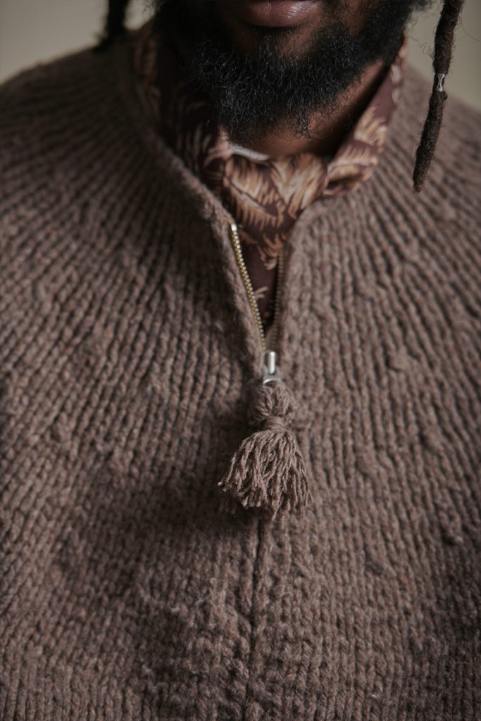 ZIP UP CREW NECK COWCHAIN” | OLD JOE BRAND