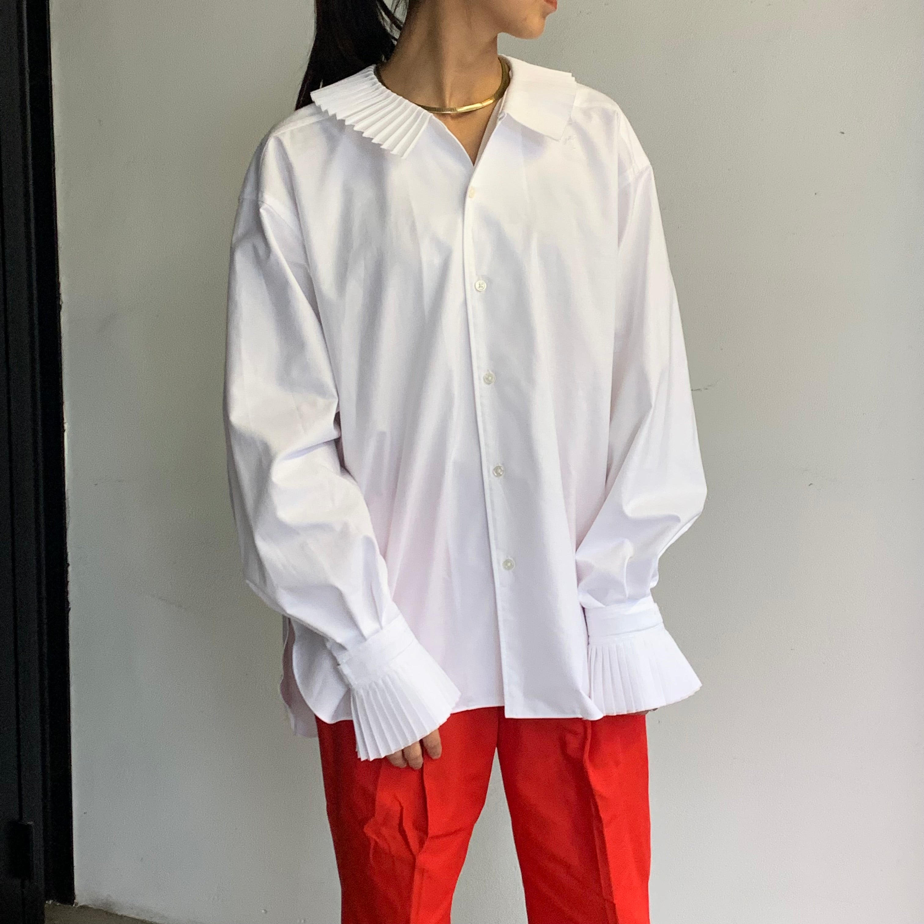 JUN MIKAMI】プリーツカラーオックスフォードシャツ – ONENESS ONLINE