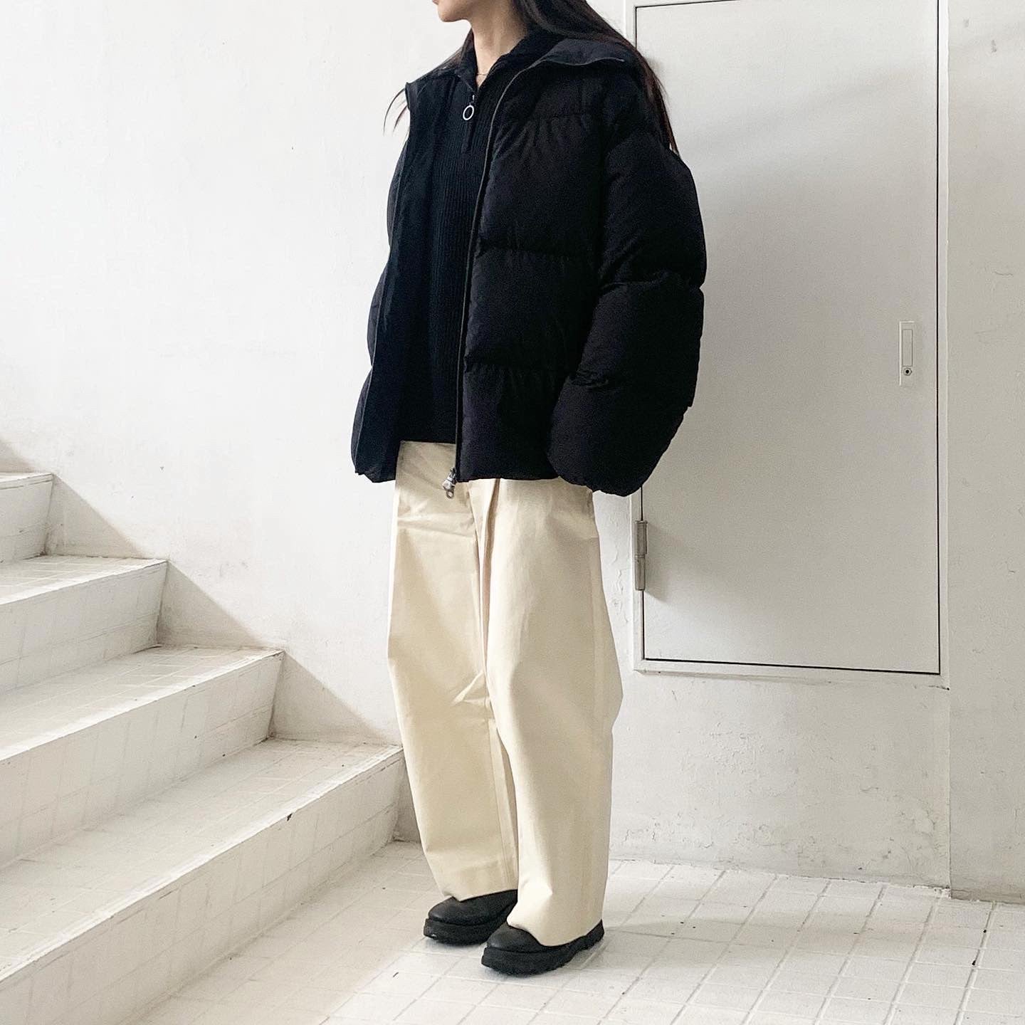 STUDIO NICHOLSON】 INJECTION DOWN SHORT JACKET OJECT SNM-672