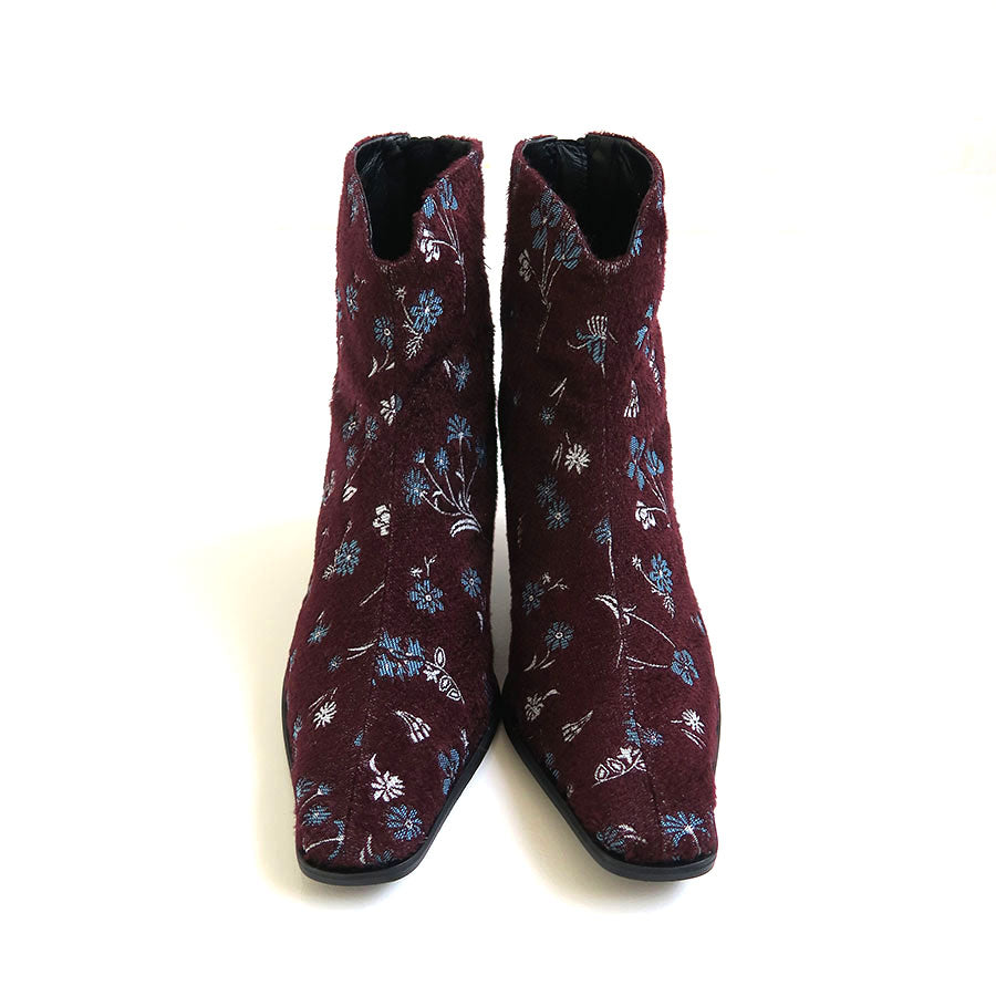 Mame Kurogouchi/マメ】Floral Jacquard Boots MM22PF-AC302の通販