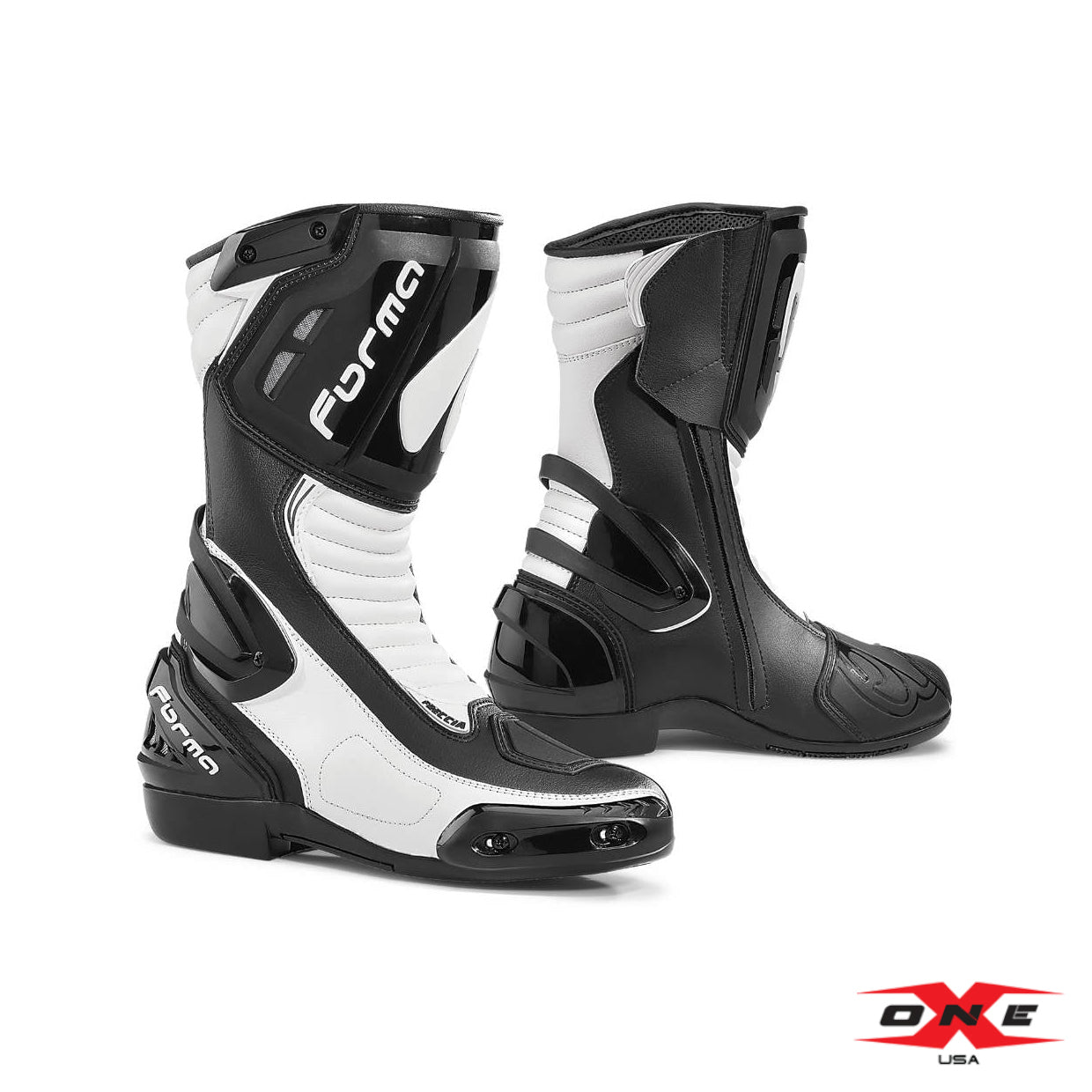 Forma Freccia Street / Road Racing Boots - White/Black – OneX USA