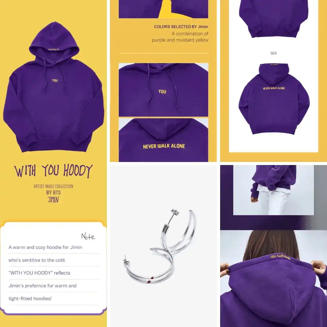 Buy Jimin - With You Hoody & Earring [BTS Artist-Made Collection