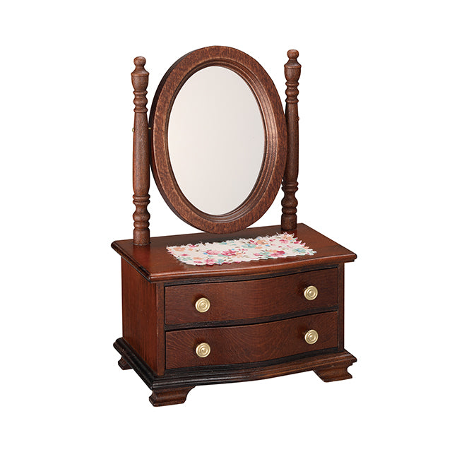 YA224S】木製ミニアンティークオルゴール アンティークドレッサー