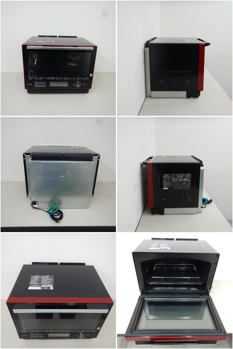 中古】 A06986 過熱水蒸気オーブンレンジ 石窯ドーム 東芝 ER-WD3000(R