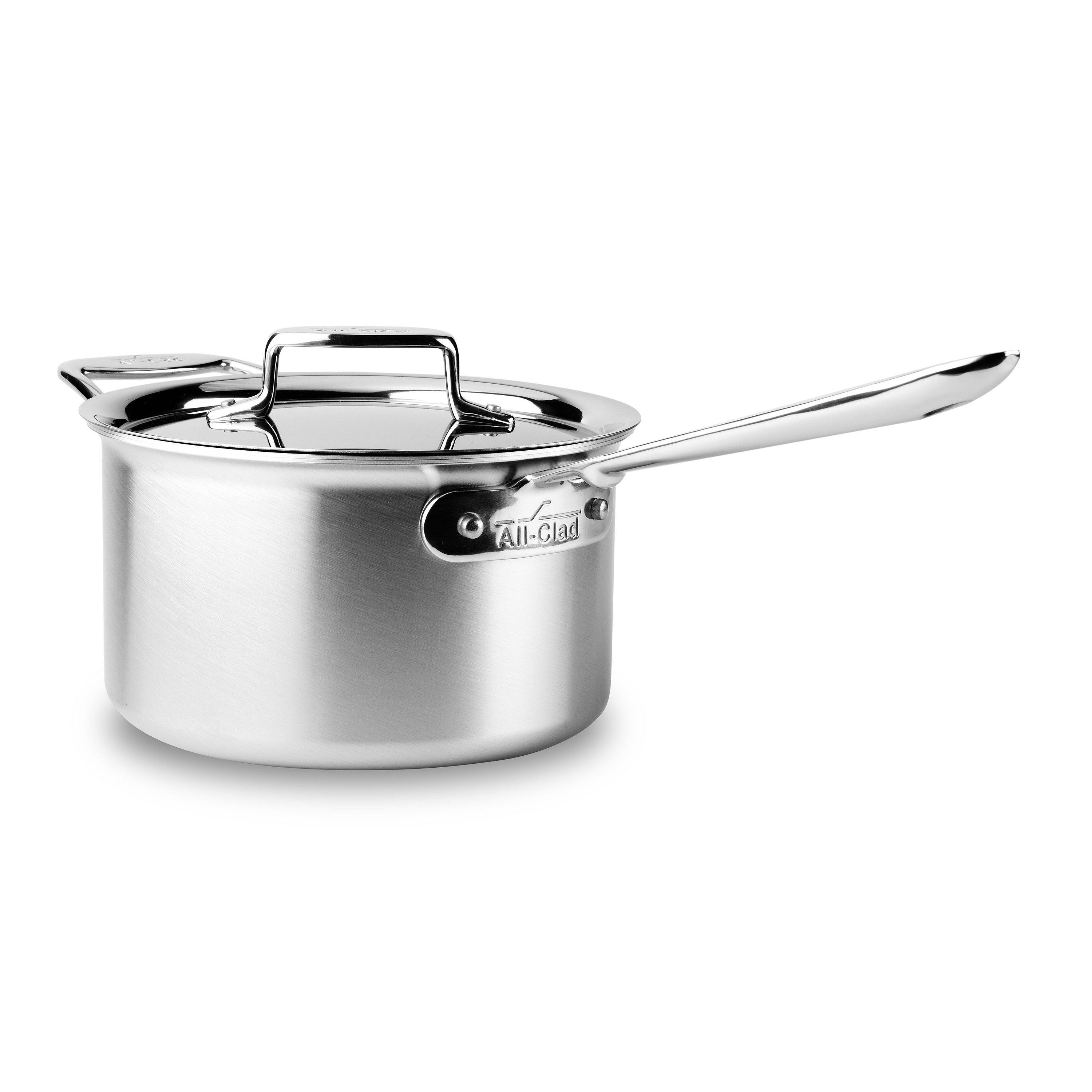 All-Clad d5 Saucepan - 4-quart Brushed Stainless Steel – Cutlery