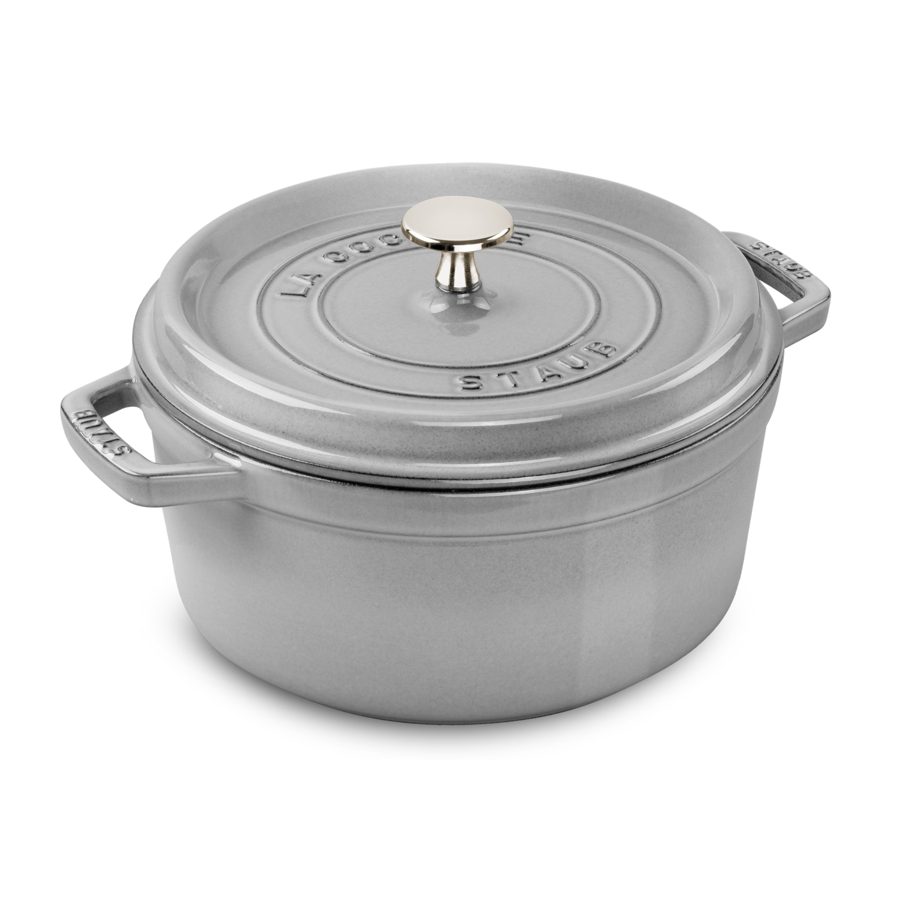Staub Dutch Oven - 7-qt Cast Iron Cocotte - Graphite Gray