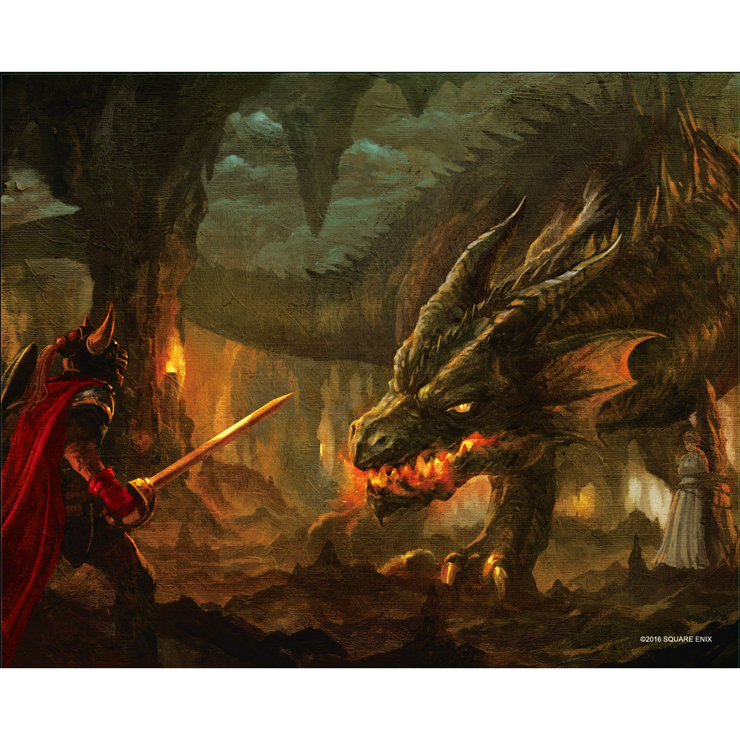 キャンバスアート「ロトを継ぐ者 竜を退治す」 | ドラゴンクエスト誕生