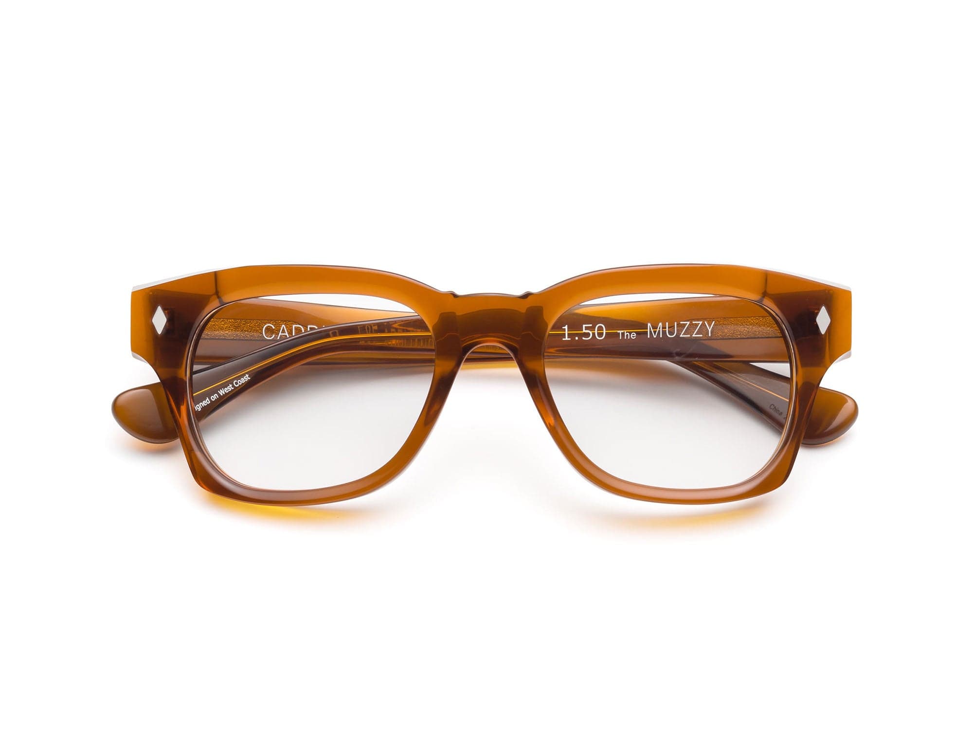 Muzzy Reading Glasses - Polished Gopher Brown | Caddis – Caddis