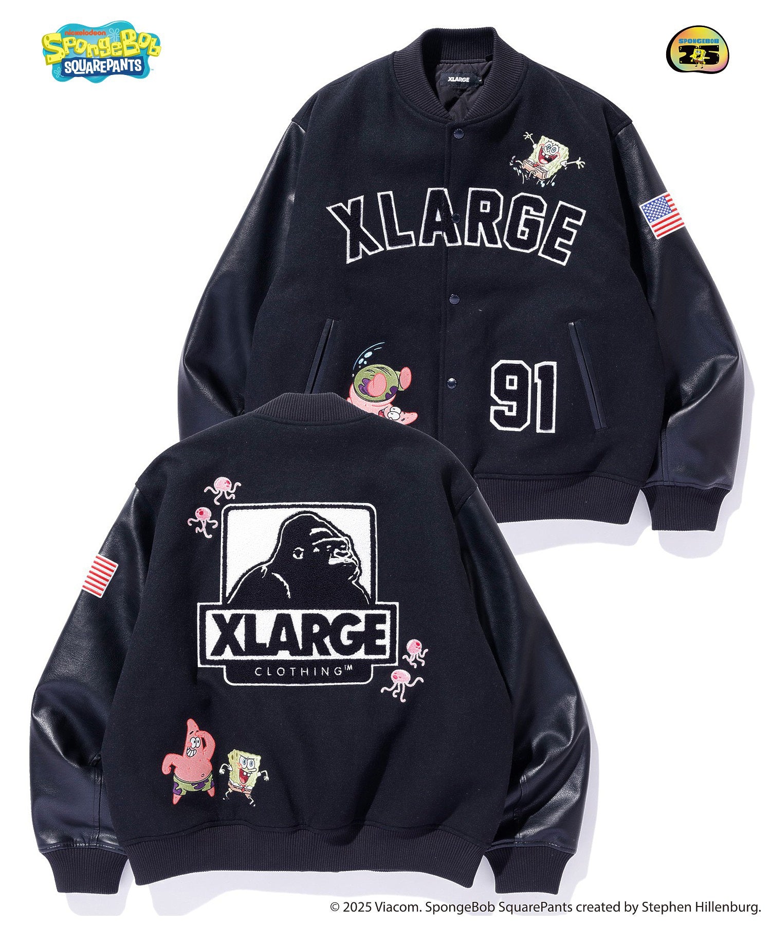 XLARGE×SpongeBob VARSITY JACKET – calif（カリフ）公式サイト