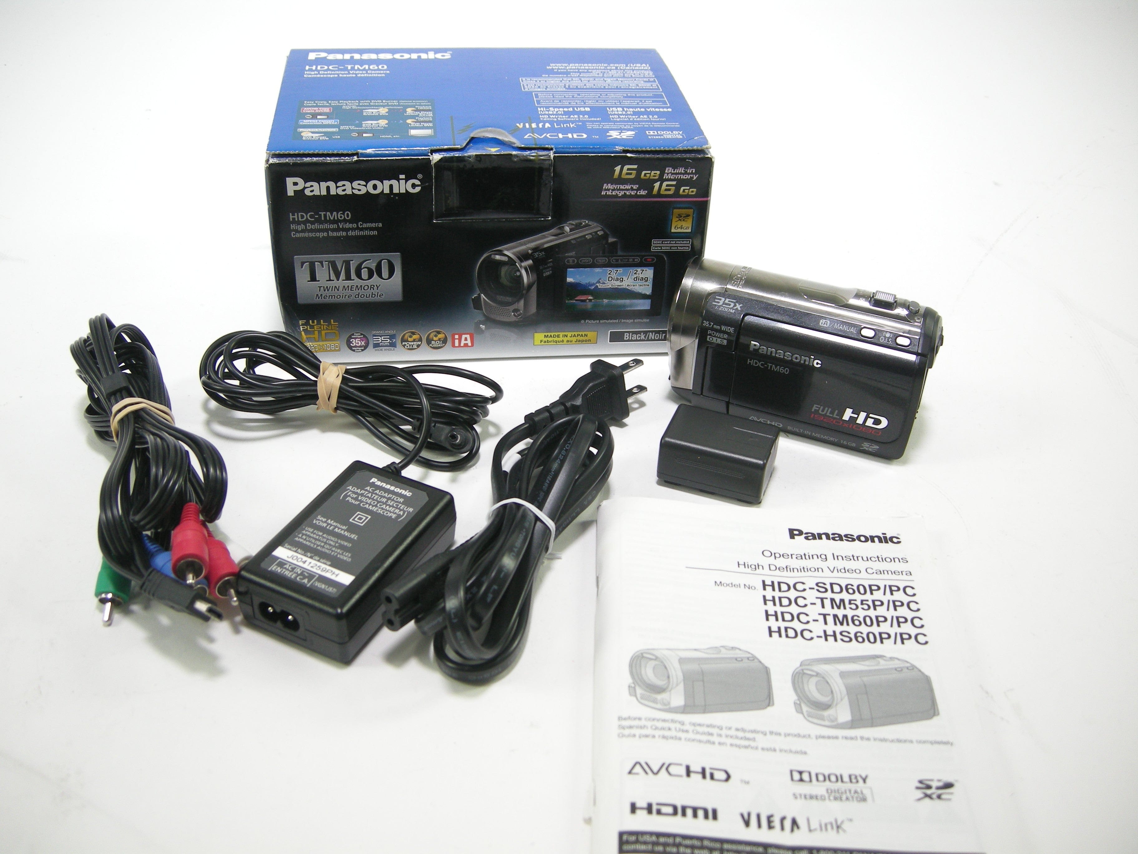 Panasonic HDC-TM60 Full HD Video Camera – Camera Exchange