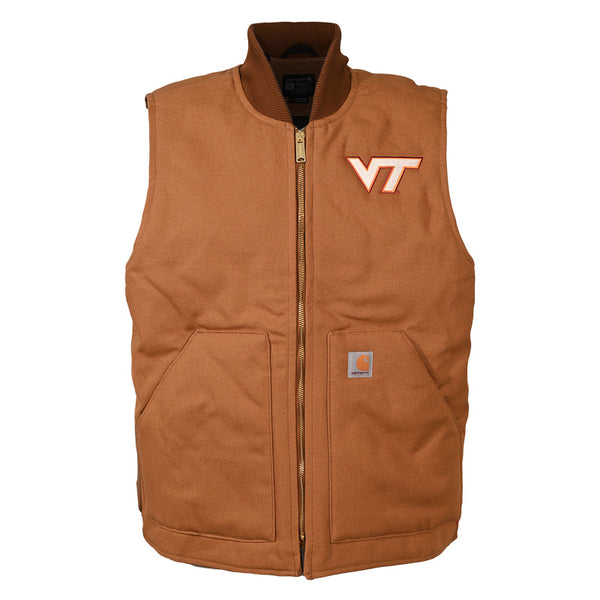 Virginia Tech Duck Vest: Carhartt Brown by Carhartt – Campus Emporium