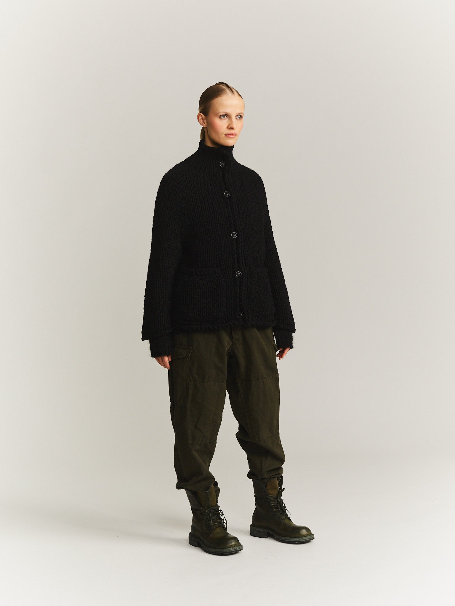 CARDIGAN - SO WOOL - BLACK – Casey Casey