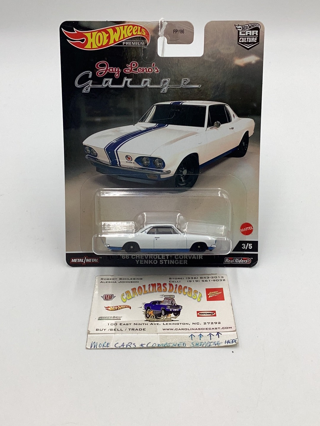 Hot Wheels Jay Leno's Garage '66 Chevrolet Corvair Yenko Stinger 3