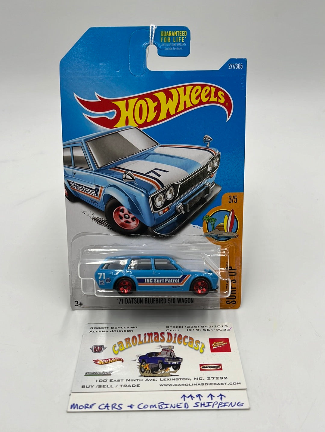 Hot Wheels 2017 Surf's Up '71 Datsun Bluebird 510 Wagon 277/365