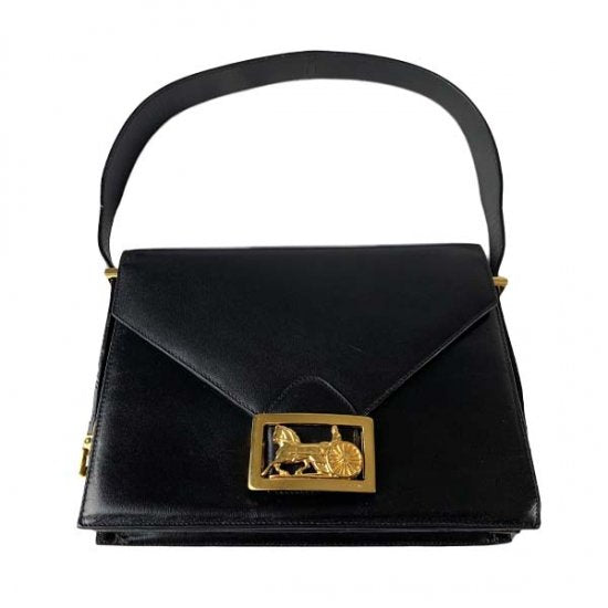 CELINE セリーヌ 馬車金具 カーフ ワンショルダーバッグ