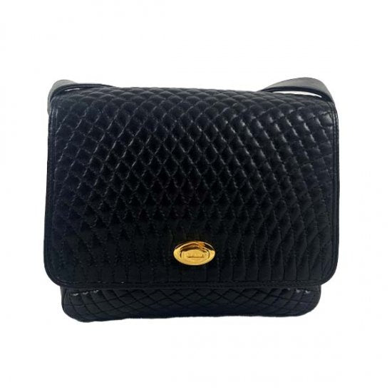 BALLY バリー キルティング レザー ショルダーバッグ