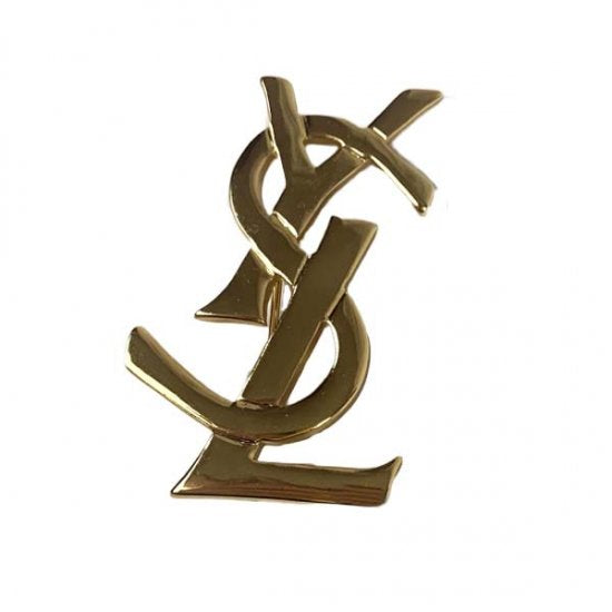 Saint Laurent イヴサンローラン ロゴ ブローチ