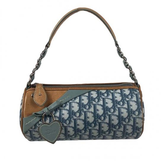 Dior ディオール トロッター PVC/レザー ハート南京錠 ハンドバッグ