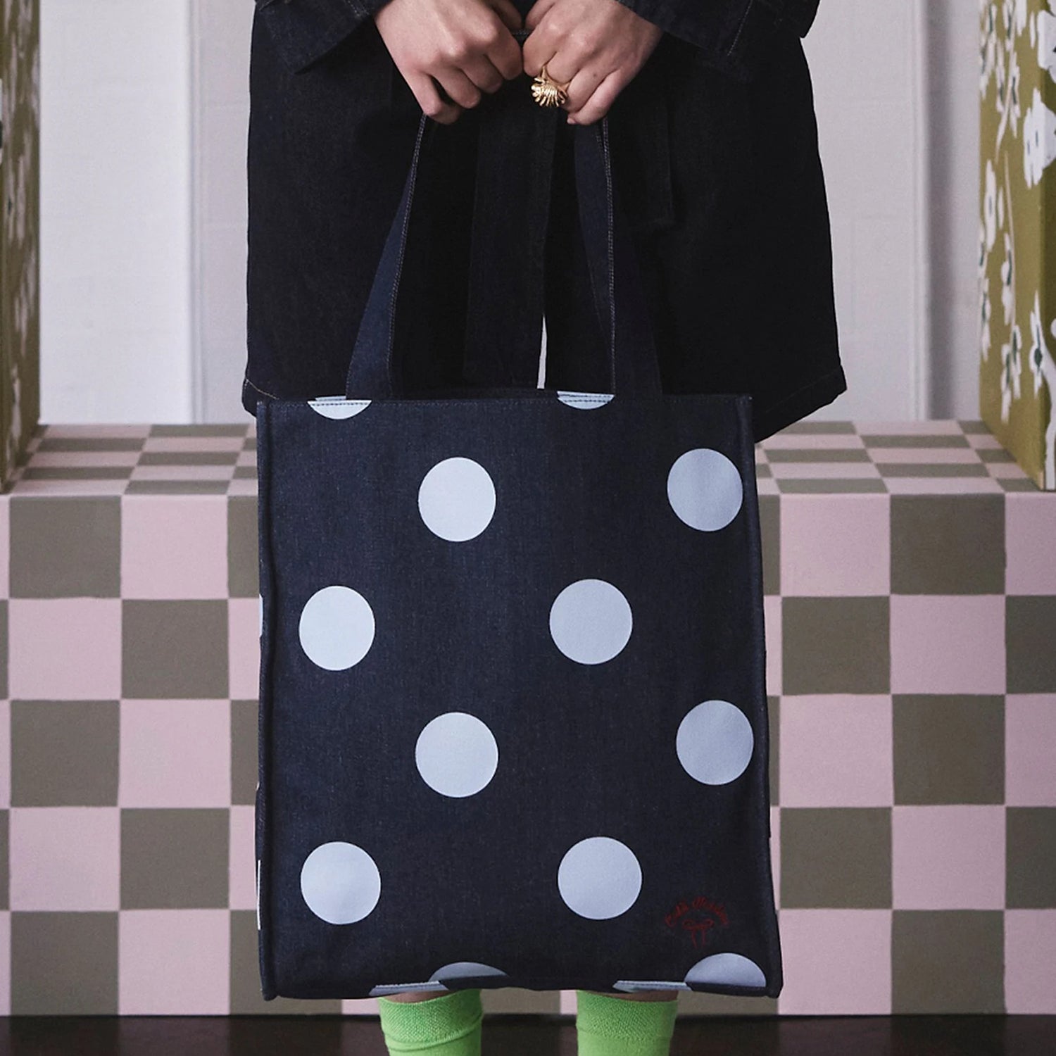 ラージブックバック Denim Spot | Cath Kidston 日本公式オンライン