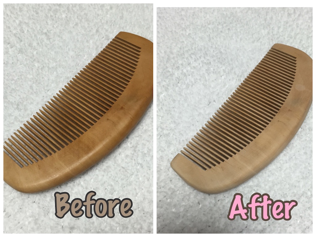 0422118 桃の木素材櫛57.6＊144.4ミリ