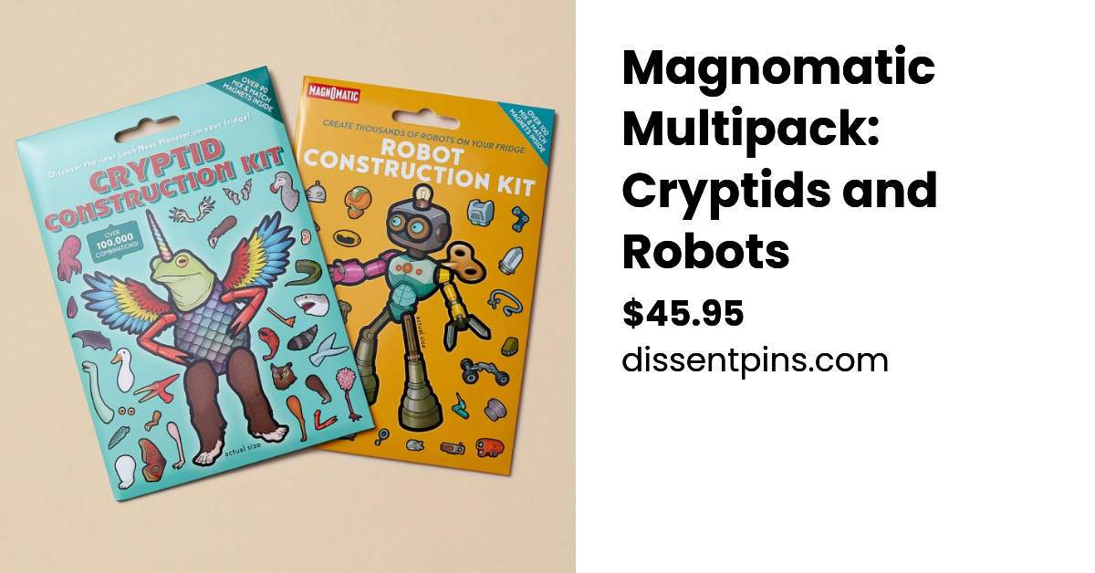 Magnomatic Multipack: Cryptids and Robots — Dissent Pins