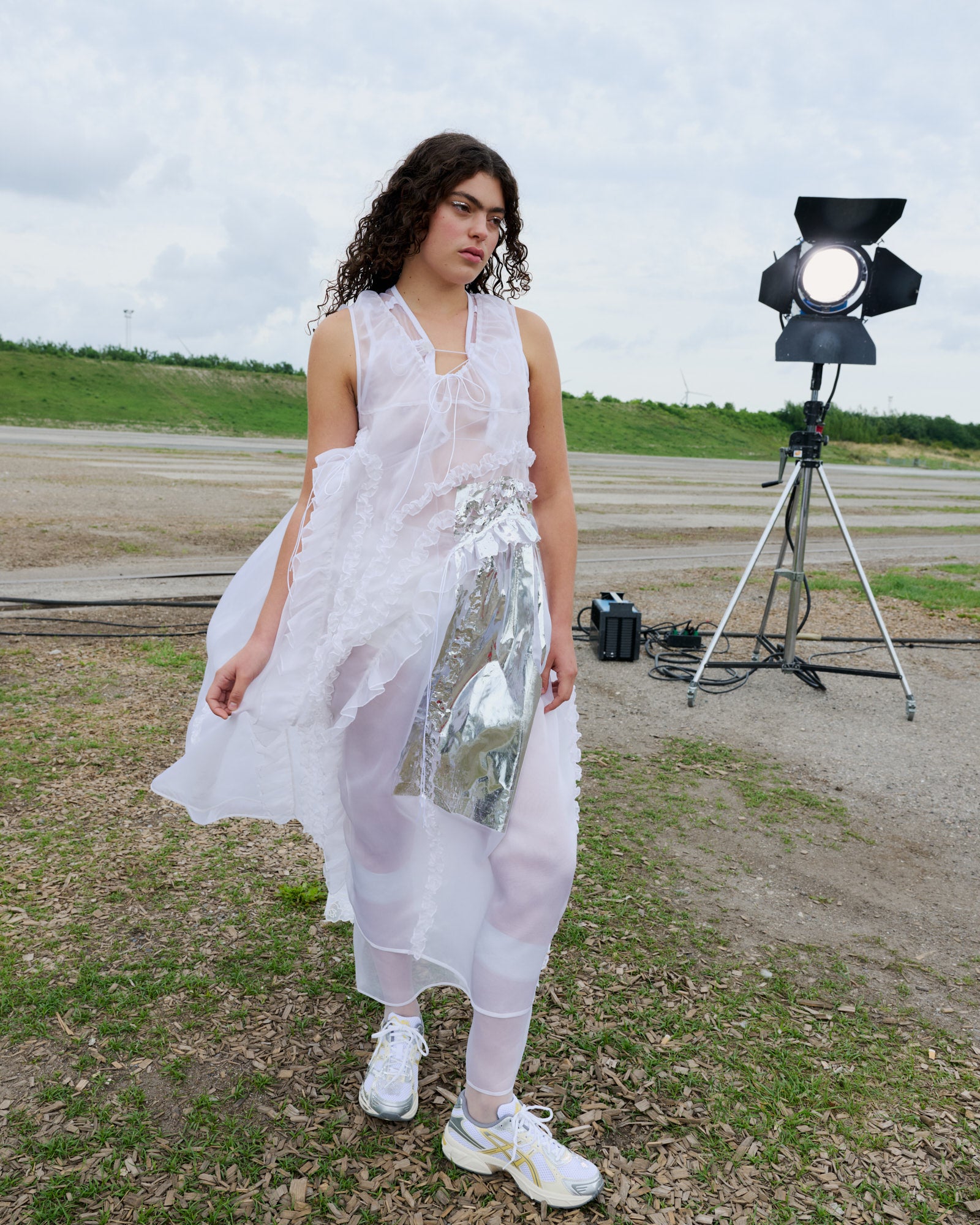 OPAL | DRESS SILK ORGANZA WHITE - LOOK 9