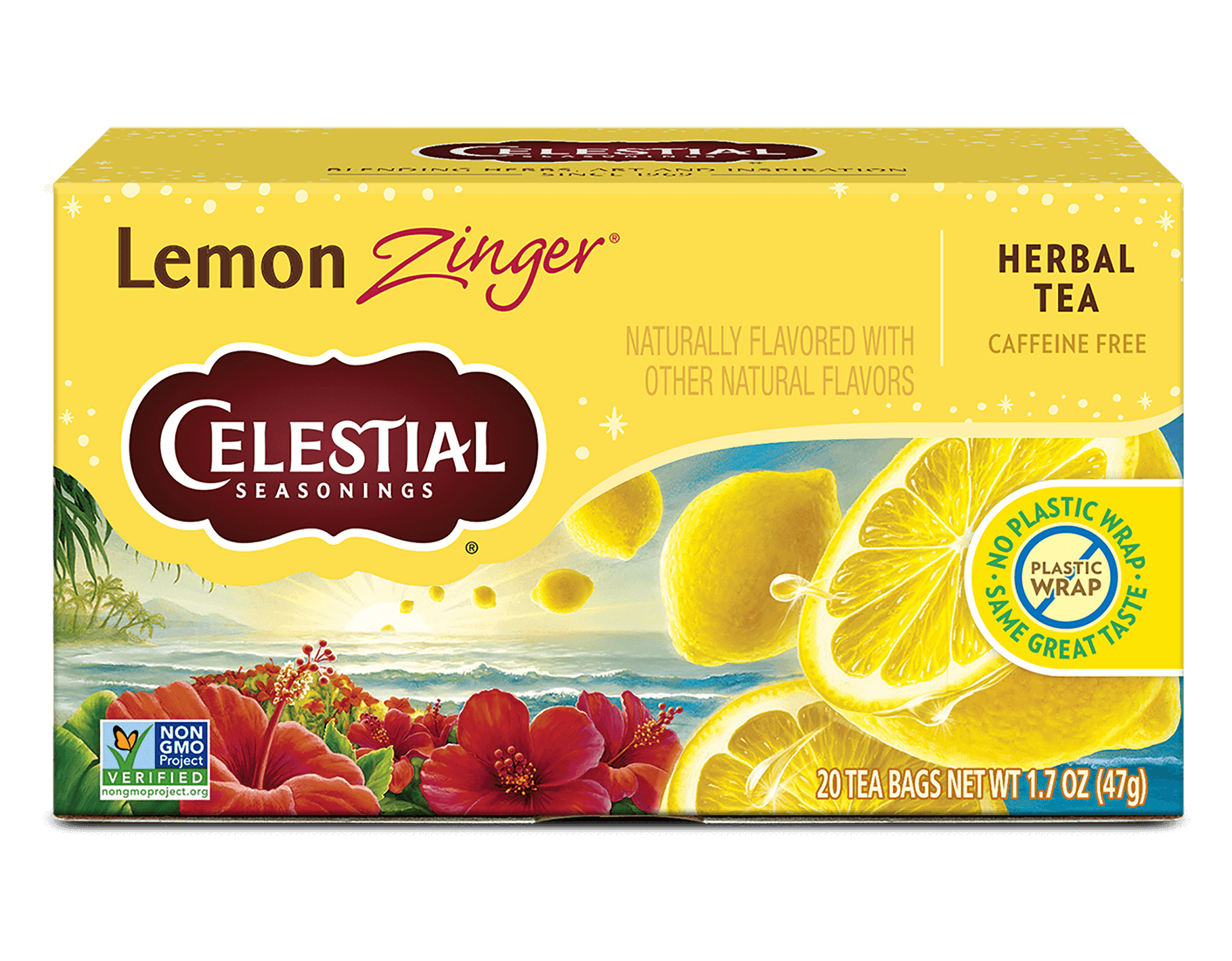 Lemon Zinger Herbal Tea | Tart, Bright & Caffeine-Free – Celestial