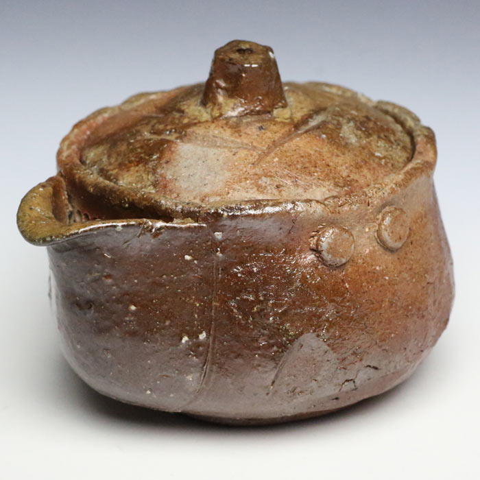 原田拾六 備前宝瓶 満容量160ml 作家もの焼〆急須 薪窯焼成 名匠の茶器