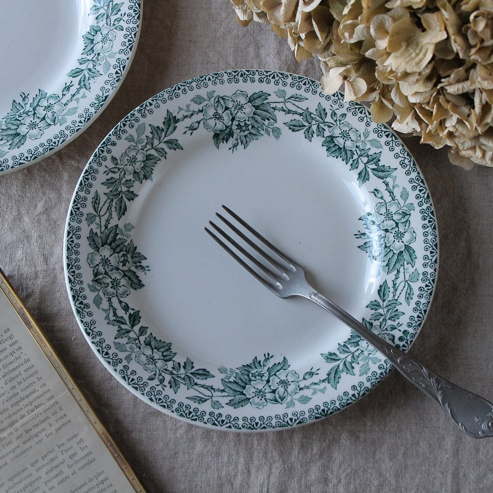 サンタマン窯GUADELOUPE平皿（直径22cm） フランスアンティーク食器