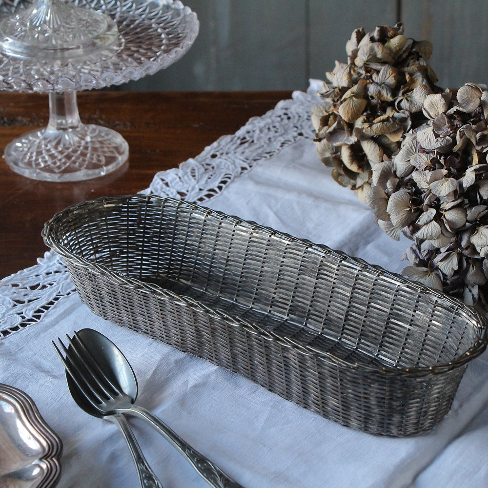 食卓で活躍してくれるブレッドバスケット（34x12.5cm） フランス