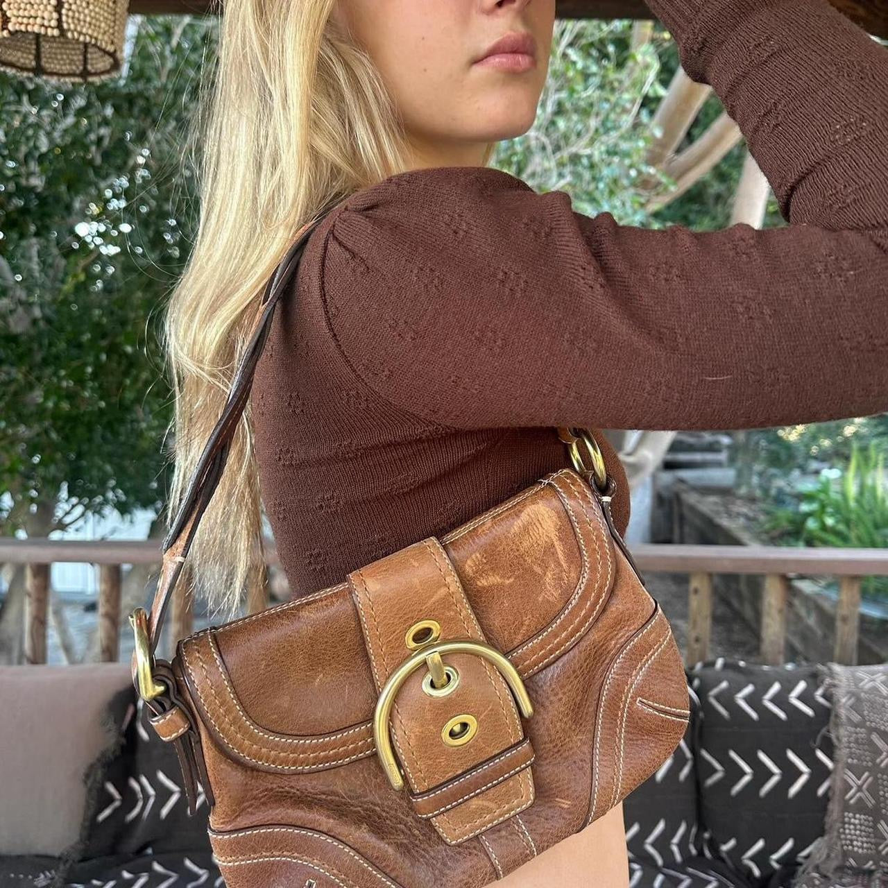 Vintage 90's Coach brown leather bag – Chelsea Thrift