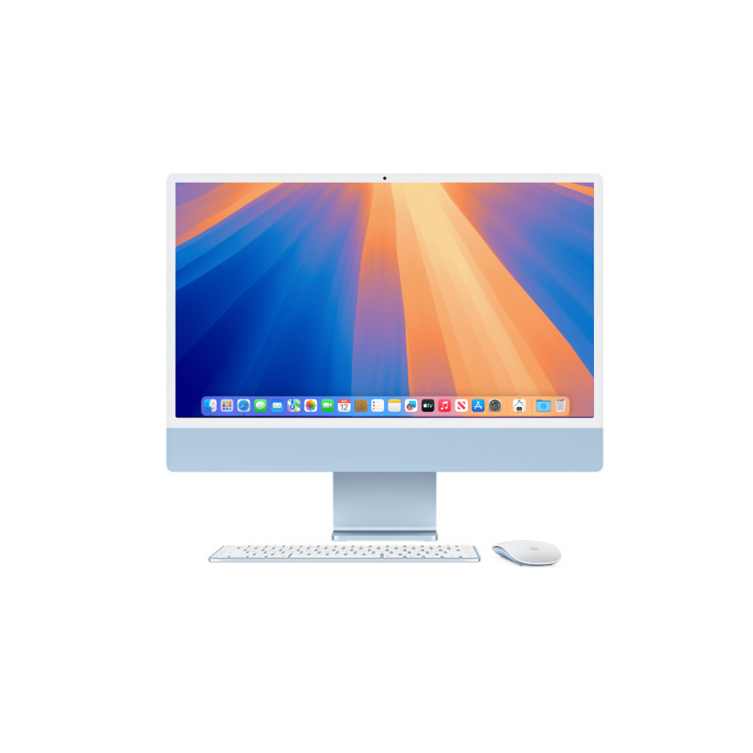 iMac 24 inch M1 (2021 Blue) 16gb, 1TB SSD, 8-Core GPU – Cheshire Macs