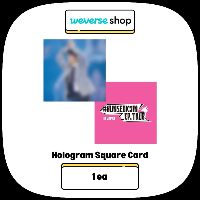 JIN #RUNSEOKJIN_EP.TOUR in Japan Digital Code + Weverse Shop