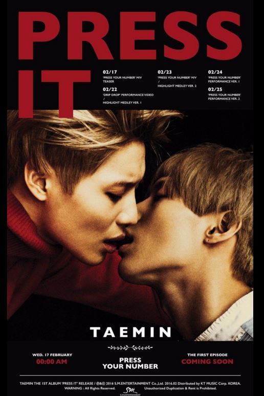 TAEMIN 1st Album - Press It – Choice Music LA
