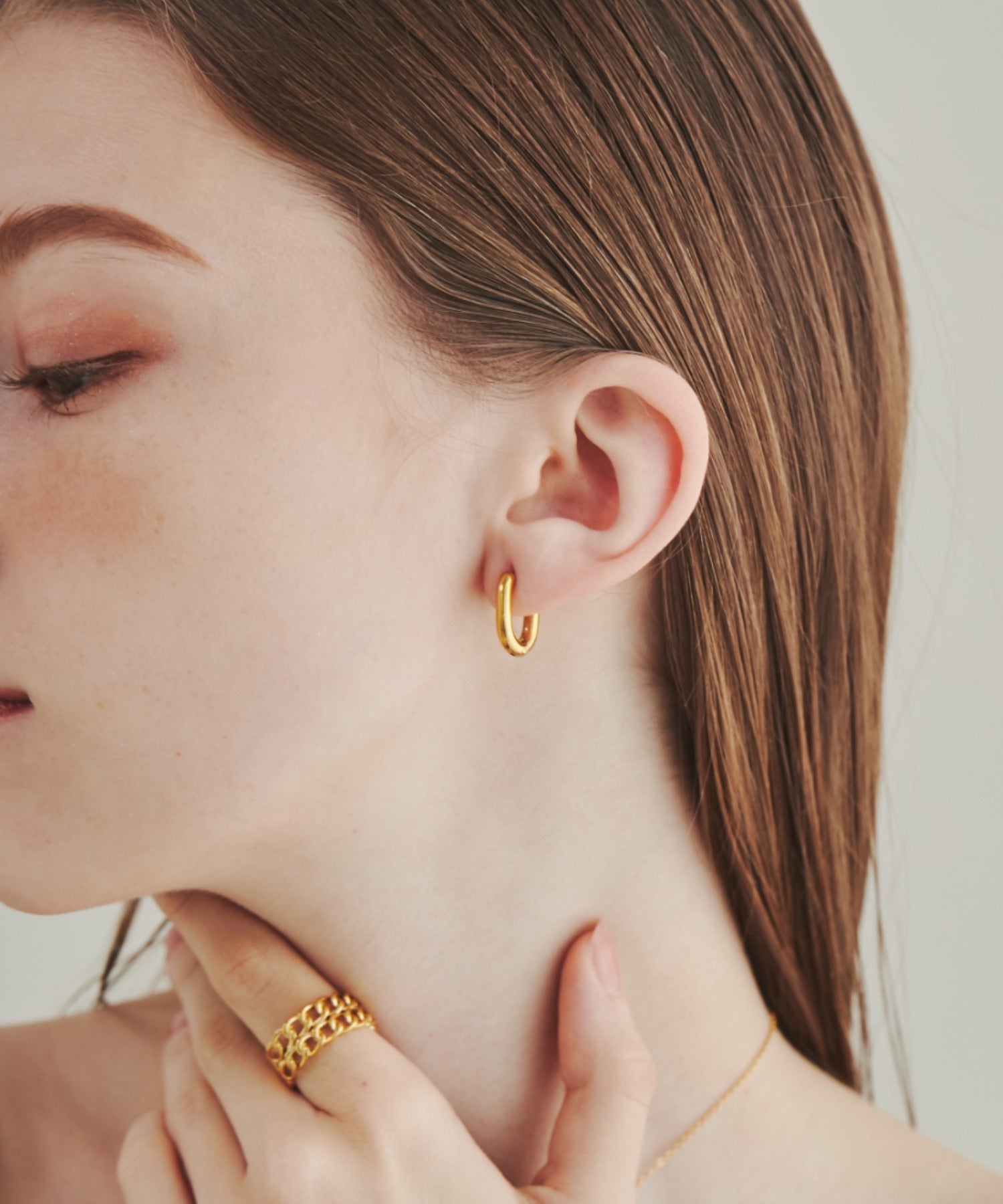 金属アレルギー対応 】 オーラルフープピアス サージカルステンレス