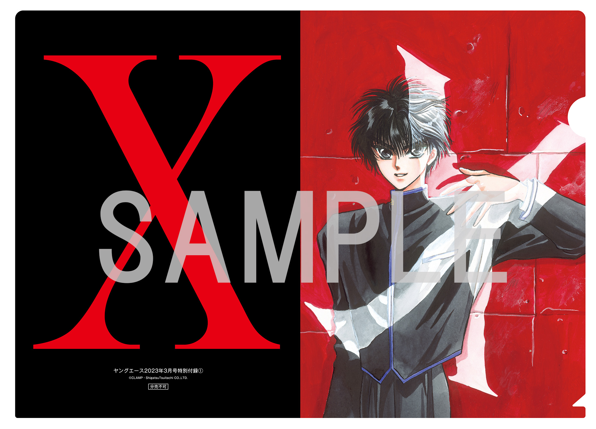 本日2/3発売「ヤングエース」3月号は、「X -エックス-」特製クリア