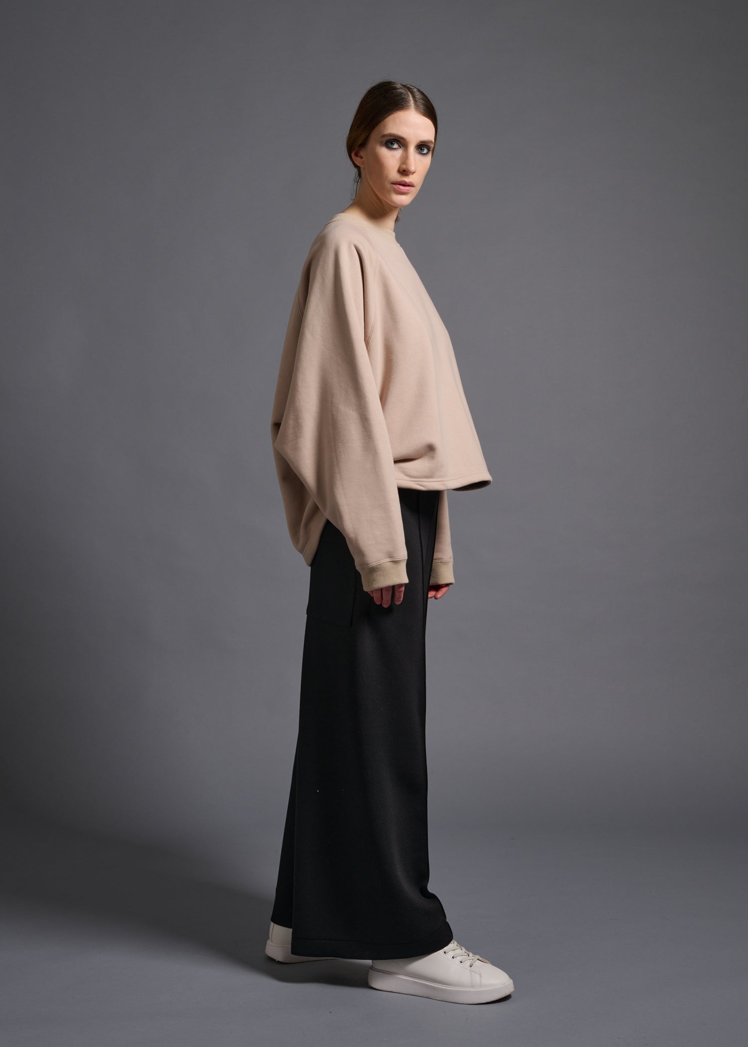 KAYA TUCKED HEM TOP, オーバーサイズスウェット, 日本製｜COGTHEBIGSMOKE