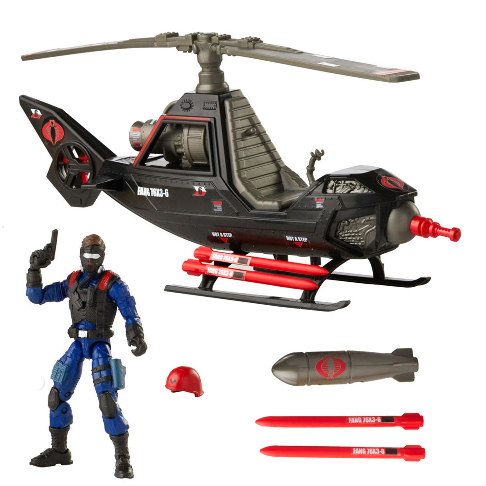 G.I. Joe Vintage Retro Cobra F.A.N.G. Copter & Pilot reissue