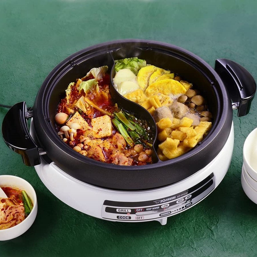 Zojirushi Gourmet d'Expert® Yin Yang Electric Hot Pot and Grill