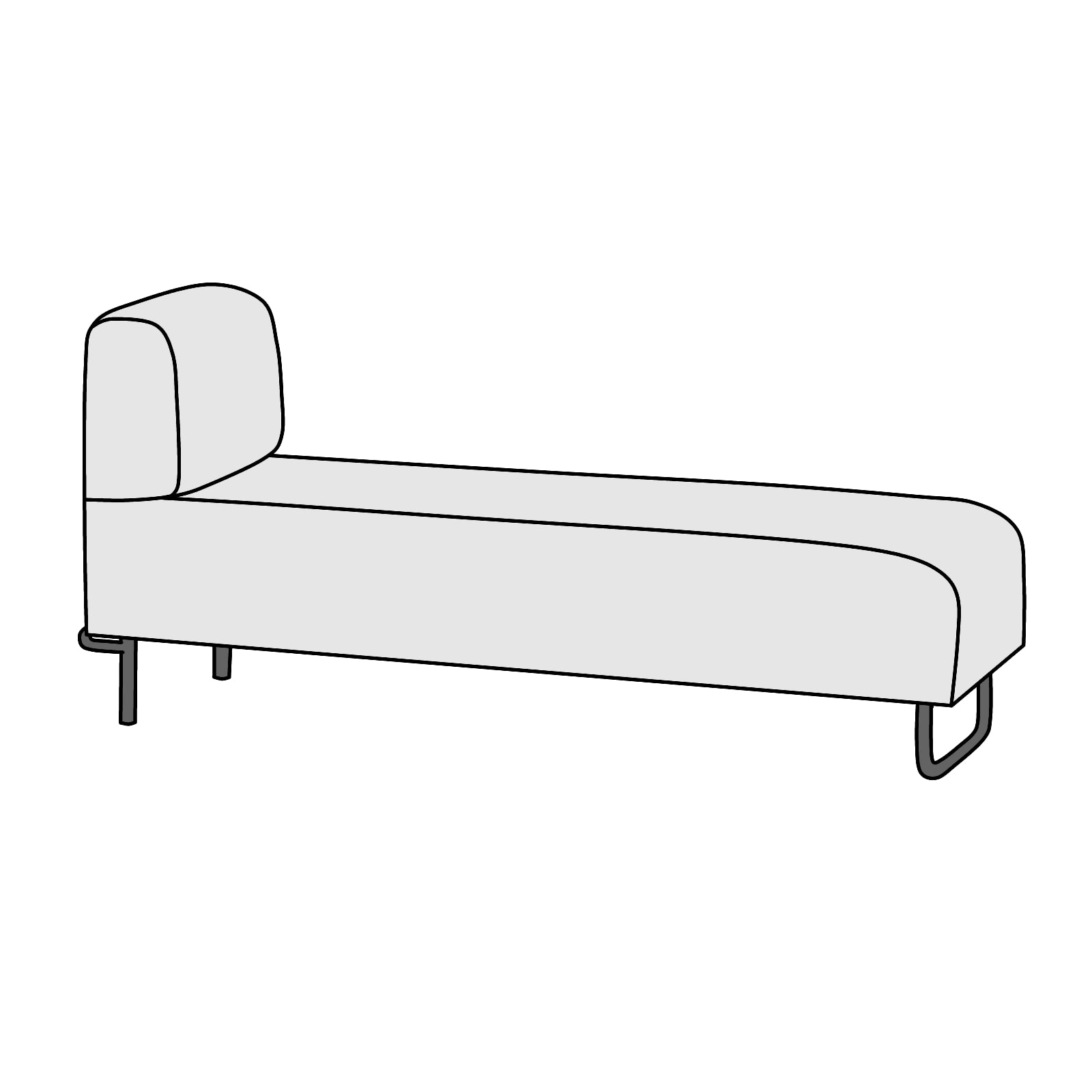 ACTUS（アクタス）OWN（オウン）カウチソファ 横幅約145㎝