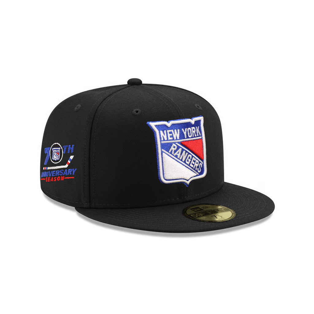 New York Rangers Black 70th Anniversary SP NHL 59Fifty Fitted