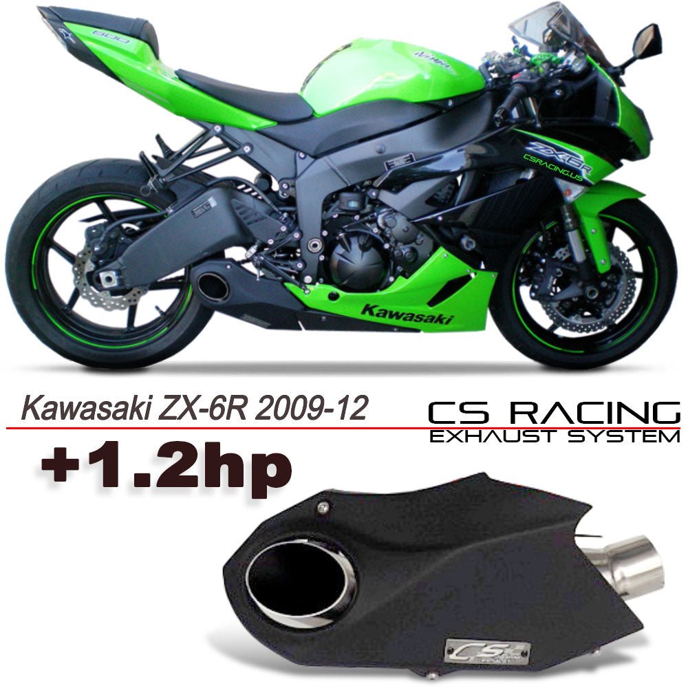 DISCONTINUED - 2009-12 Kawasaki Ninja ZX-6R CS Racing Slip-on