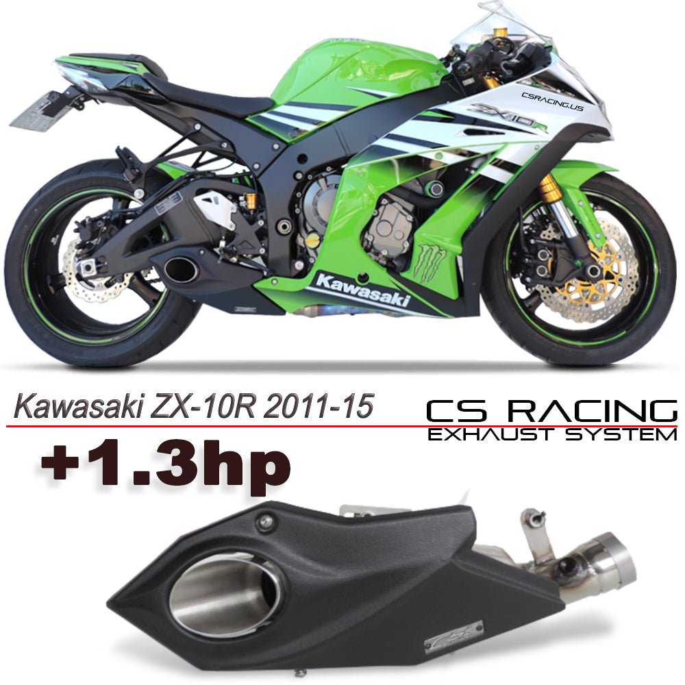 2011-15 Kawasaki Ninja ZX-10R CS Racing Slip-on De-cat Exhaust