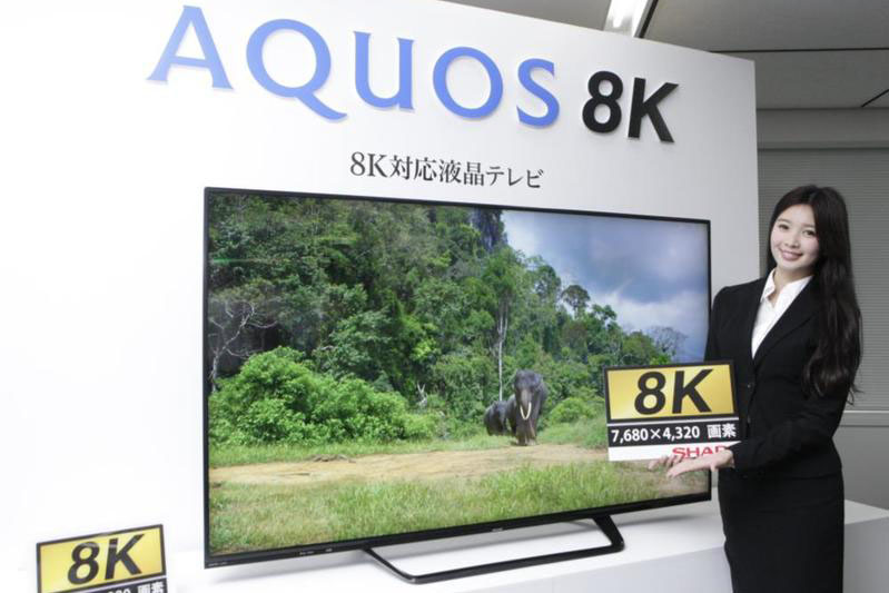 世界初「8K」液晶テレビ、シャープが来月に中国投入