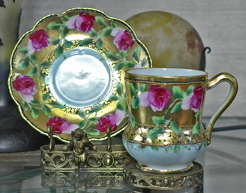 オールドノリタケ メープルリーフ期のアンティークカップ。: 団塊の