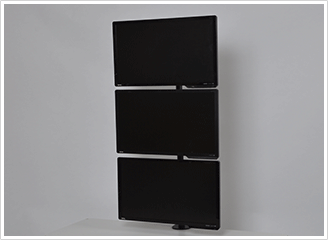 縦型3面ロングポールモニターアーム | 【公式】サンコー通販サイト