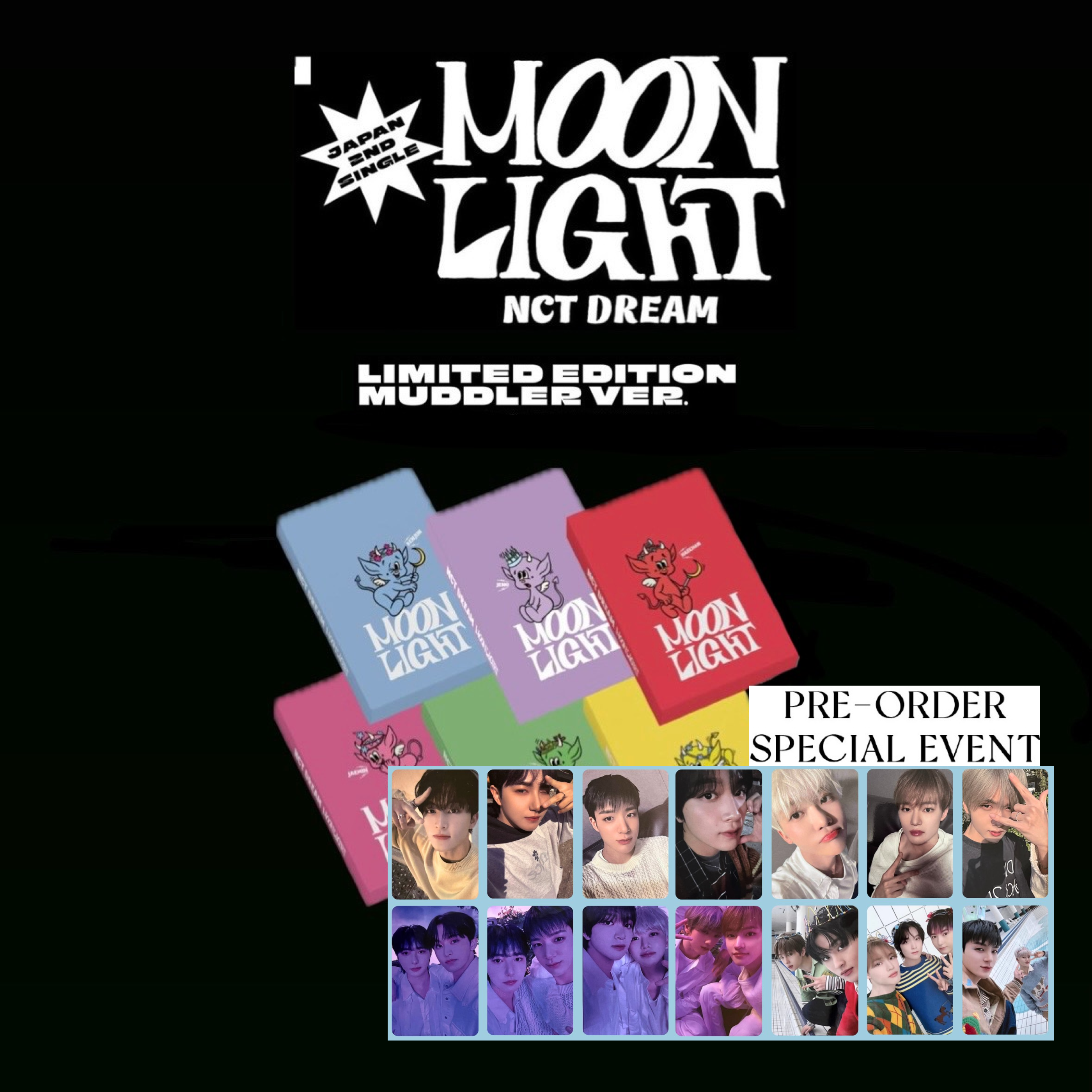 PRE-ORDER BENEFIT] NCT DREAM Japanese Album Moonlight (Muddler