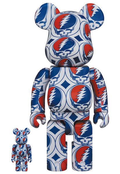 Bearbrick, Grateful Dead (Steal Your Face), 400% + 100% – Deodato Arte