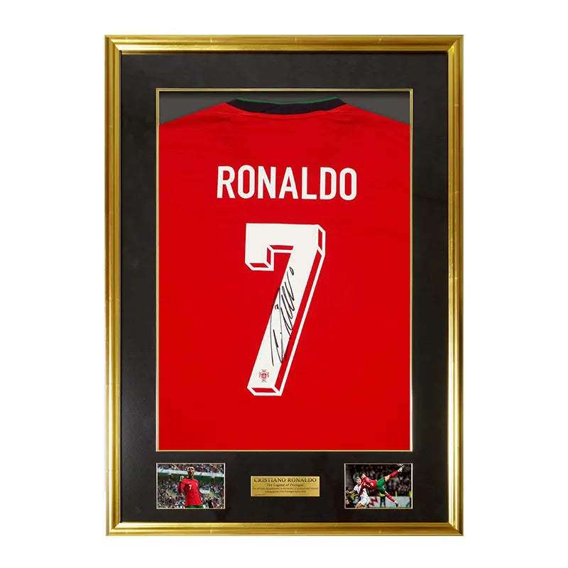 メモラビリア】ロナウド直筆サイン入りポルトガル代表2024ホーム